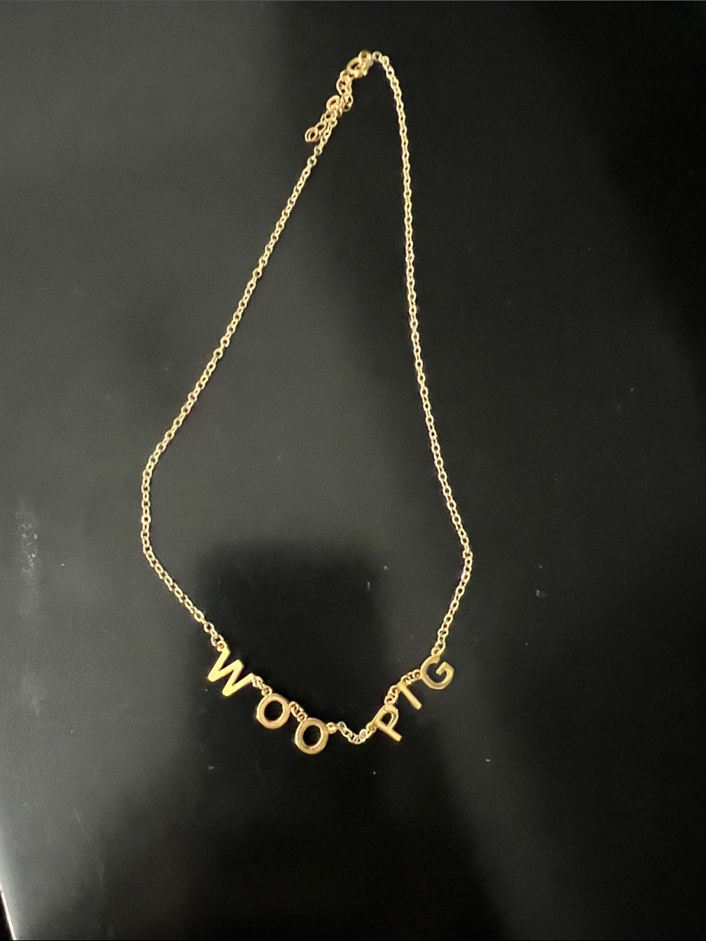Woo Pig 16” necklace